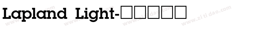 Lapland Light字体转换